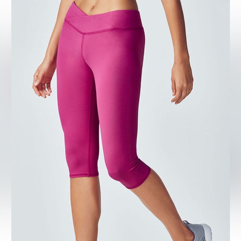 💕FABLETICS Winn Powerhold Crop legging - S Berry Pink